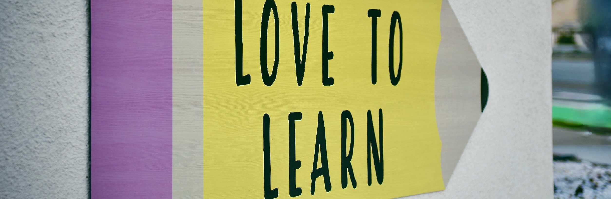 Love to learn sign